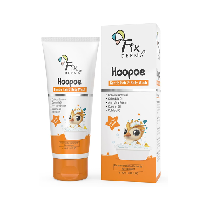 Fixderma Hoopoe Gentle Hair & Body Wash for Kids - 100ml