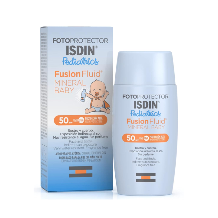 ISDIN Fotoprotector Pediatrics Fusion Fluid Mineral Baby Sunscreen SPF50 - 50ml