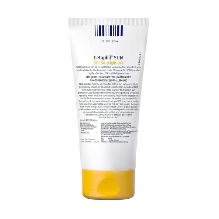 Cetaphil Sun SPF 50 Very High Protection Light Gel - 50ml