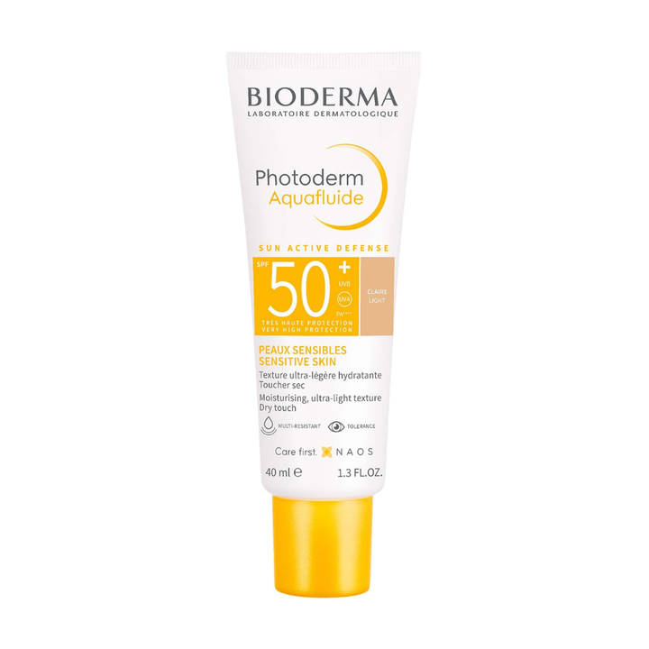 Bioderma Photoderm Aquafluide Peaux Sensibles Sensitive Skin SPF 50+ Claire Light - 40ml