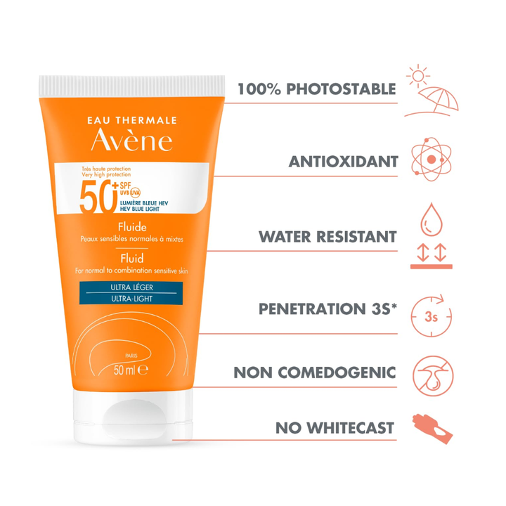Avene Very High Protection SPF 50 Fluid - 50ml