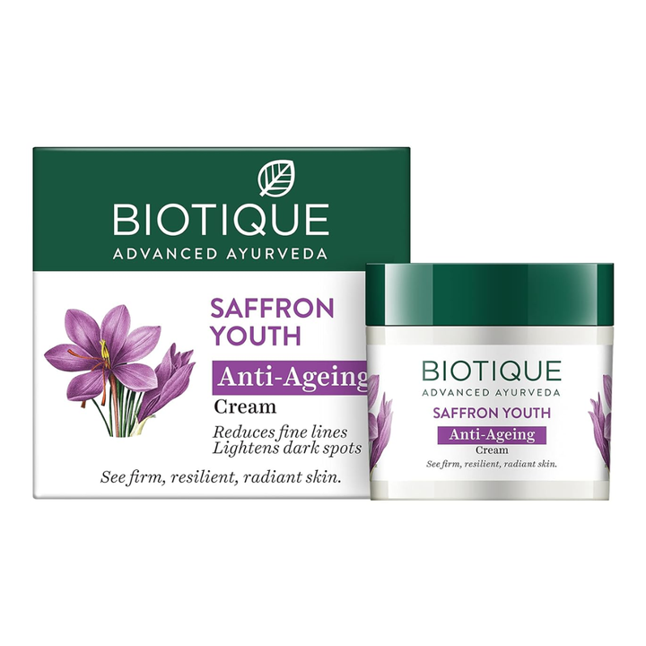Biotique Bio Saffron Youthful Anti Ageing Cream - 50gm