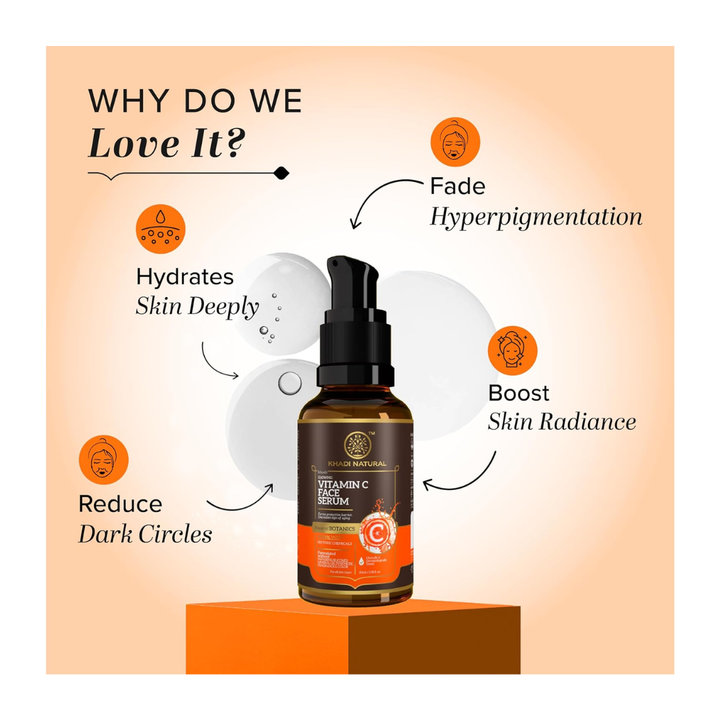 Khadi Natural Powered Botanics Vitamin C Face Serum - 30ml