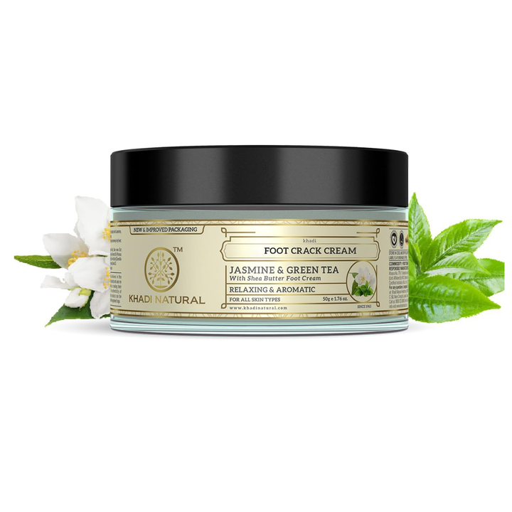 Khadi Natural Foot Crack Cream Jasmine Green Tea - 100gm