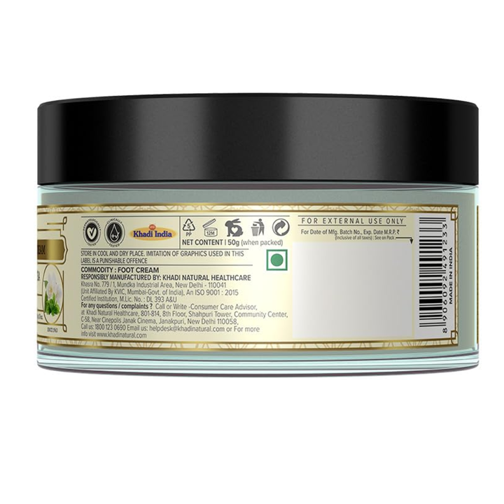 Khadi Natural Foot Crack Cream Jasmine Green Tea - 100gm
