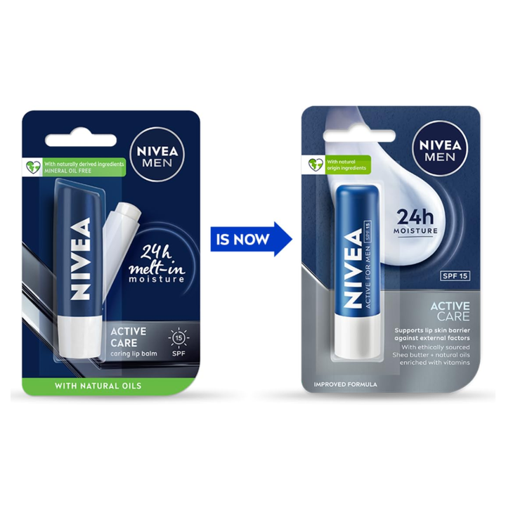 NIVEA Men Active Care Lip Balm - 4.8g