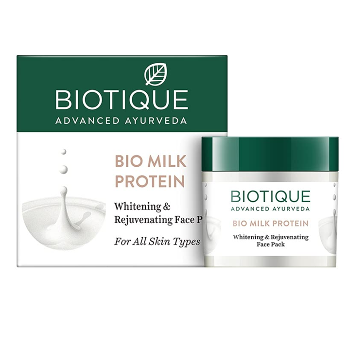 Biotique Milk Protein Instant Glow Brightening Face Pack - 50gm