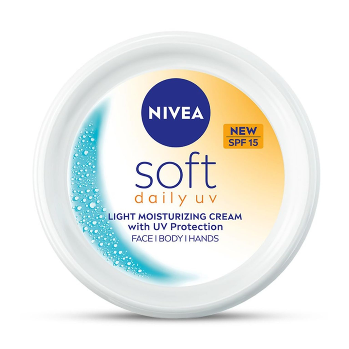 NIVEA Soft Daily UV Light Moisturising Cream with SPF-15 - 100ml