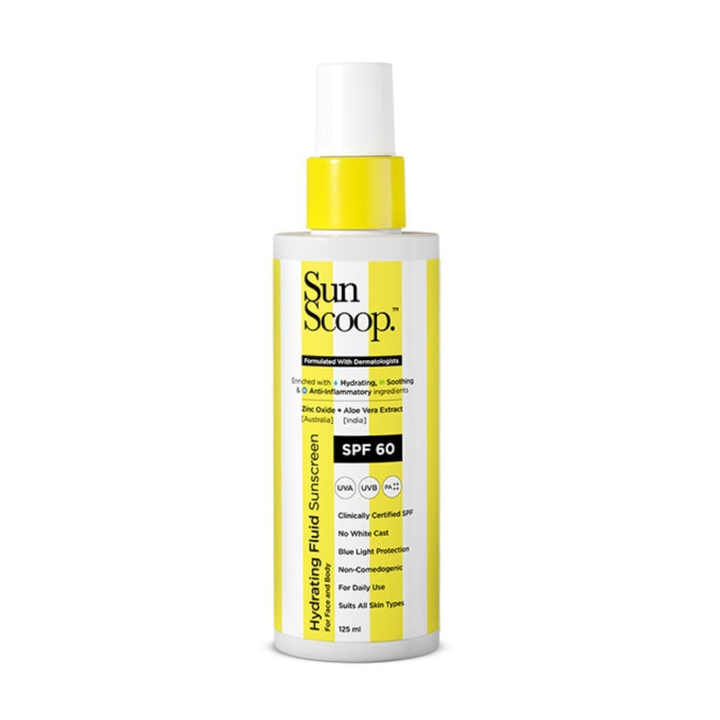 SunScoop Hydrating Fluid Face & Body Sunscreen SPF60 - 125ml