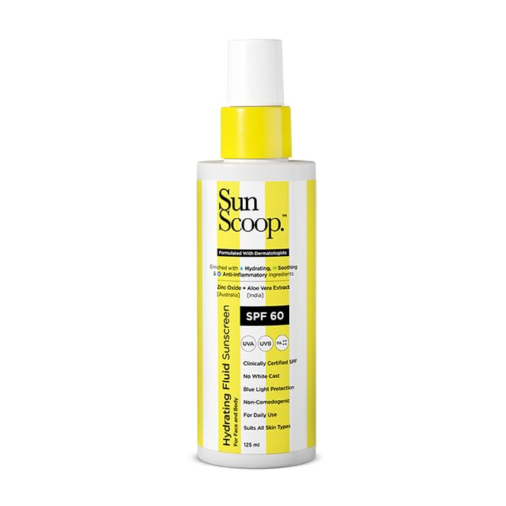 SunScoop Hydrating Fluid Face & Body Sunscreen SPF60 - 125ml