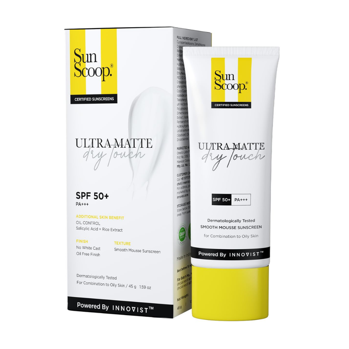 SunScoop Ultra Matte Dry Touch Sunscreen SPF 50 PA+++ - 45gm
