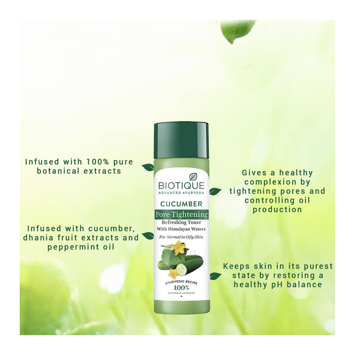 Biotique Cucumber Pore Tightening Toner - 120ml