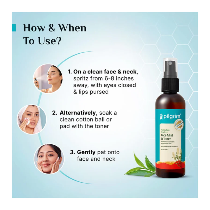 Pilgrim Australian Tea Tree Face Mist & Toner - 100ml