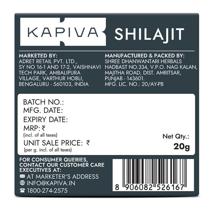 Kapiva Himalaya Shilajit Resin