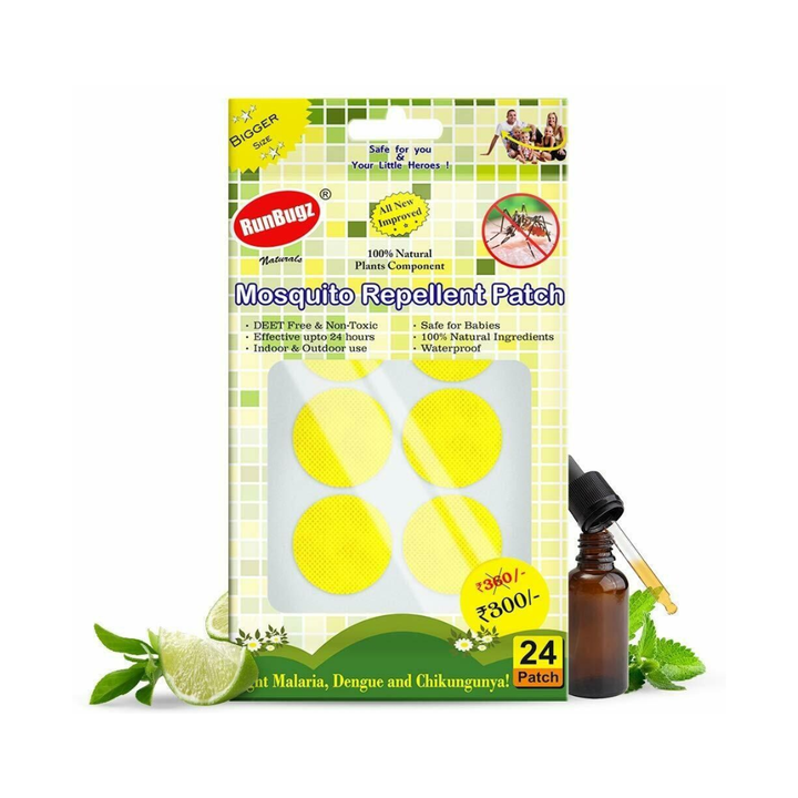 Runbugz Anti Mosquito Patch Plain Assorted 24 Patches