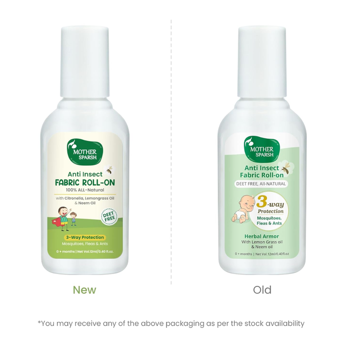 Mother Sparsh Natural Mosquito Repellent Fabric Roll-on for Babies - 12ml
