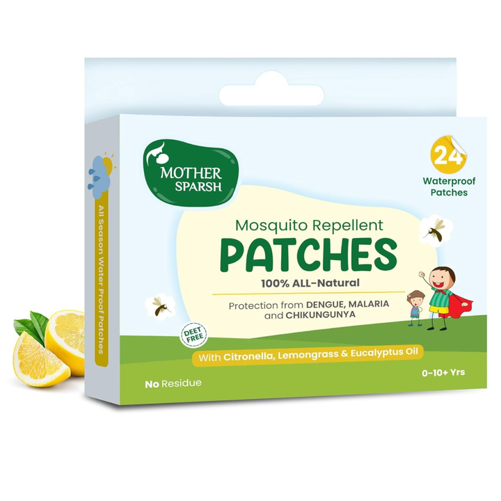 Mother Sparsh 100% All Natural Mosquito Repellent Patches for Babies - 24Patches