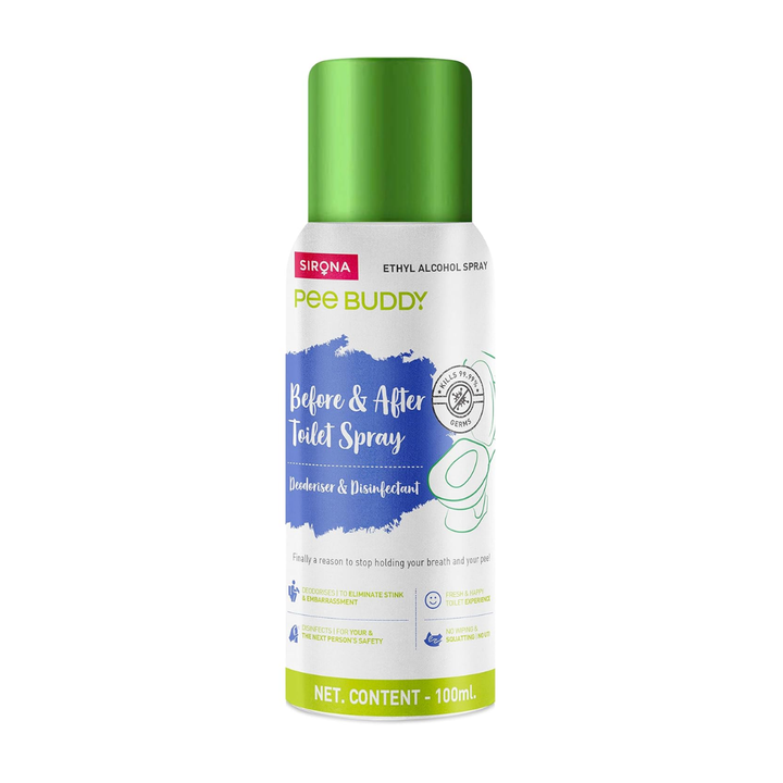 PeeBuddy Toilet Seat Sanitizer Deodorizer and Disinfectant 100ml