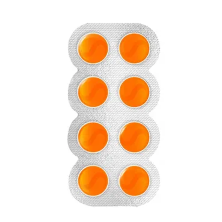 Strepsils Orange Lozenges for Sore Throat, 8 Count
