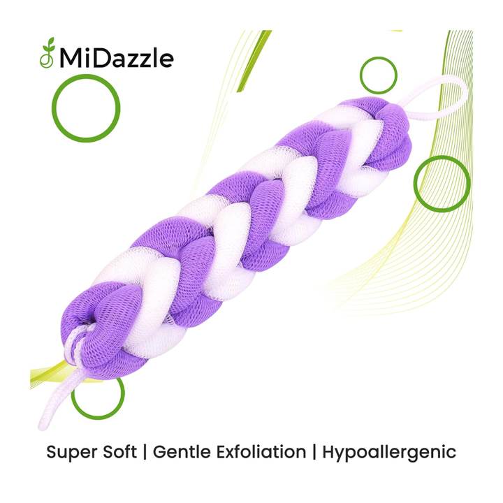 Midazzle Luxury Back Scrubber Loofah Belt For Bathing M125 MINL6005
