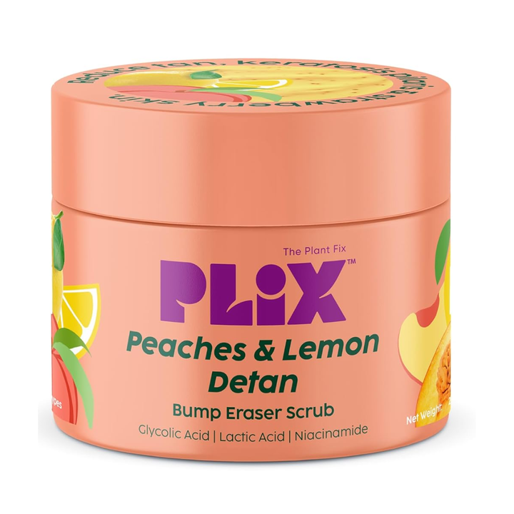 Plix Peaches & Lemon Detan Bump Eraser Scrub - 200gm