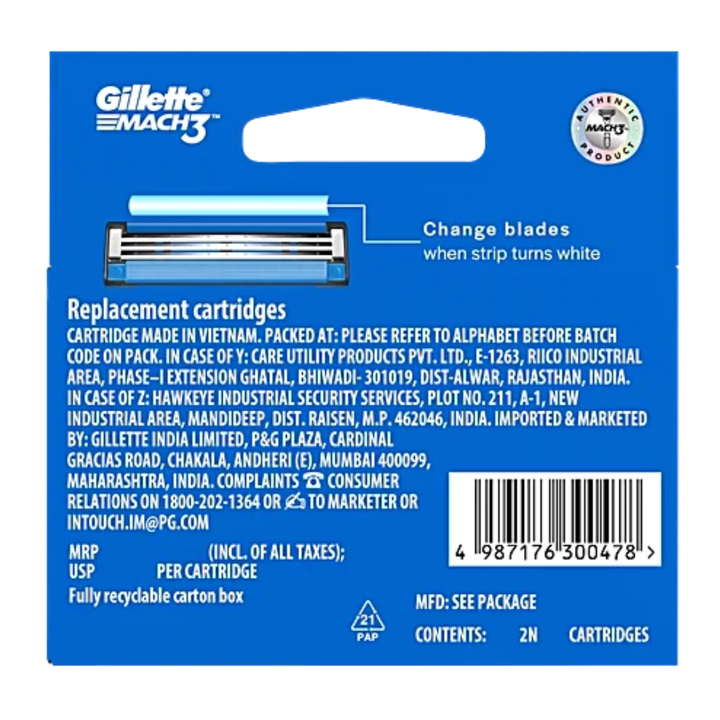Gillette Mach3 Shaving Razor Cartridges