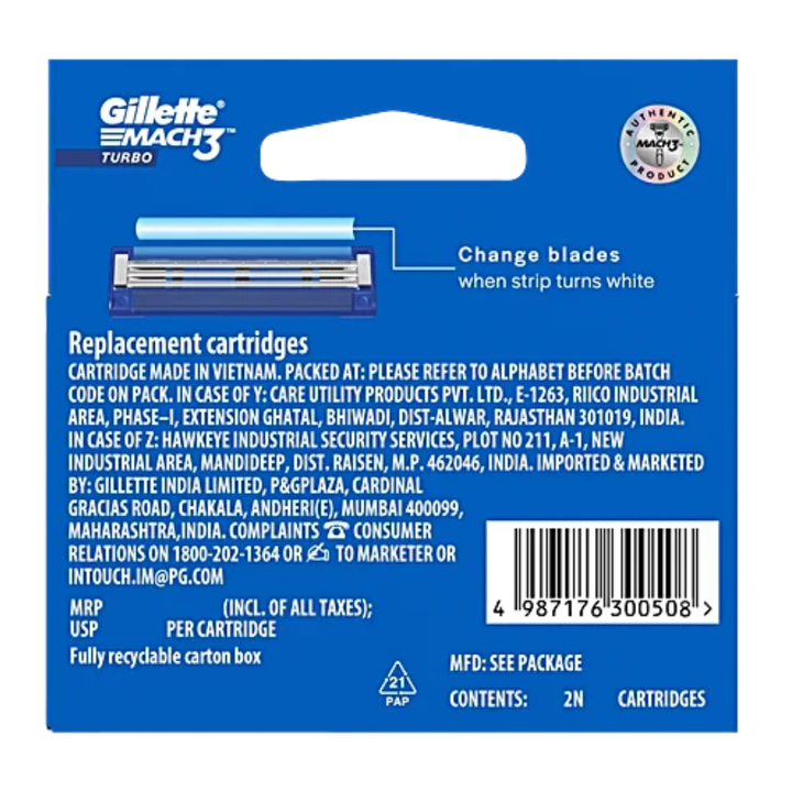 Gillette Mach3 Turbo Cartridge