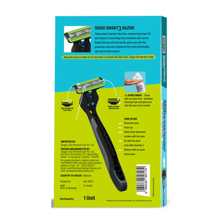 Bombay Shaving Company Sensi Smart 3 Razor