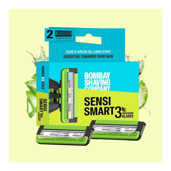 Bombay Shaving Company Sensi Smart3 Cartridge (Pack of 2 Blades)
