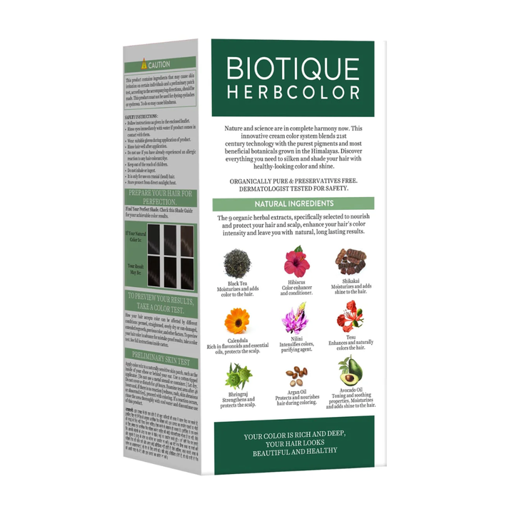 Biotique Herbacolor Darkest Brown (3N ) 50gm + 110ml