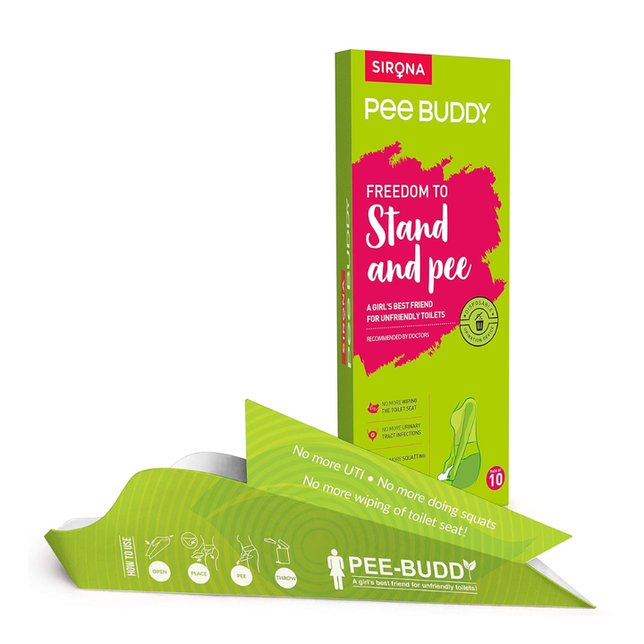 PEE BUDDY 10 Funnels Disposable Female Urination Device for Women