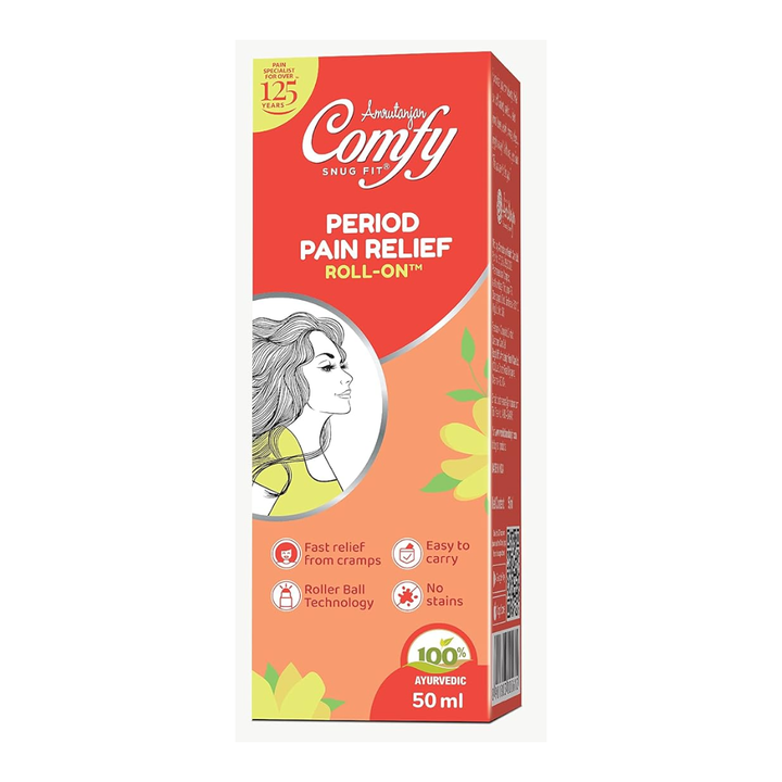 AMRUTANJAN Comfy Period Pain Relief Roll-On 50ml