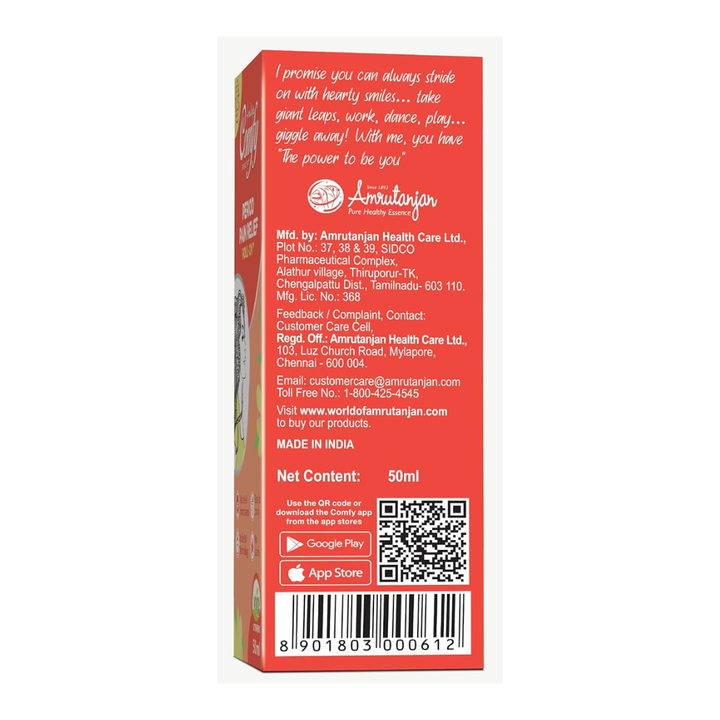 AMRUTANJAN Comfy Period Pain Relief Roll-On 50ml
