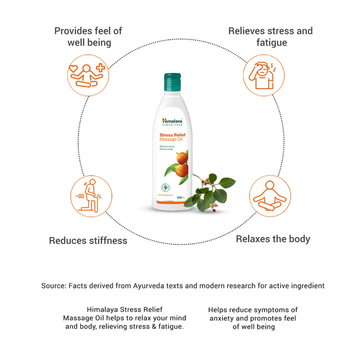 Himalaya Stress Relief Massage Oil - 200ml