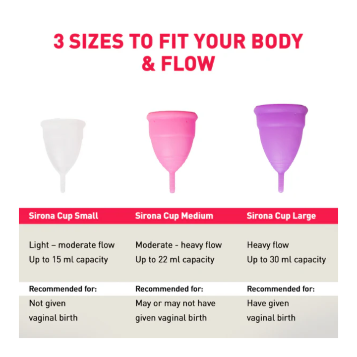 Sirona Reusable Menstrual Cup