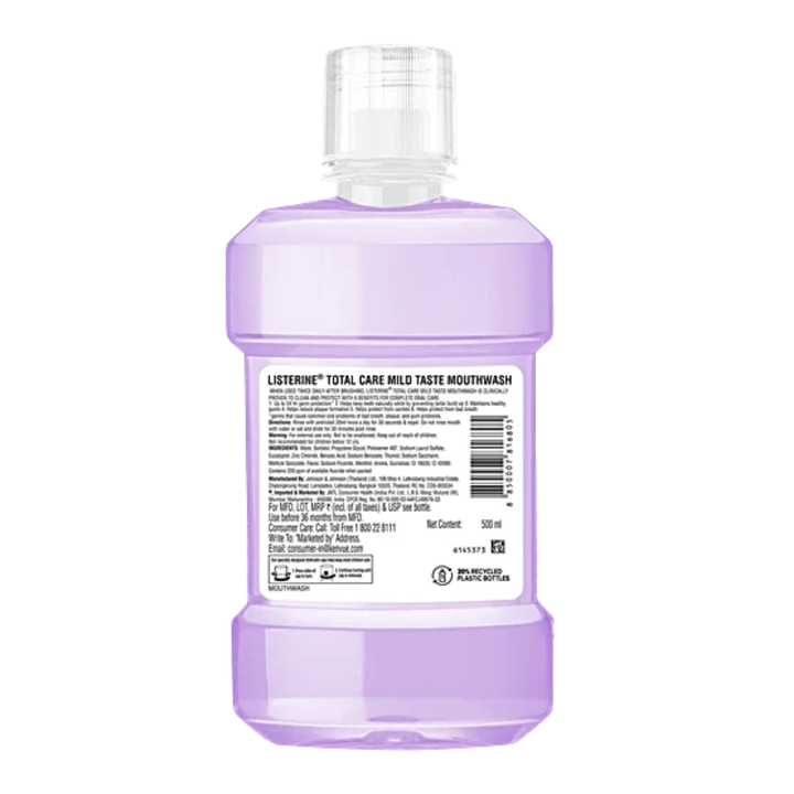 Listerine Total Care Mouthwash - Mild Taste 500ml