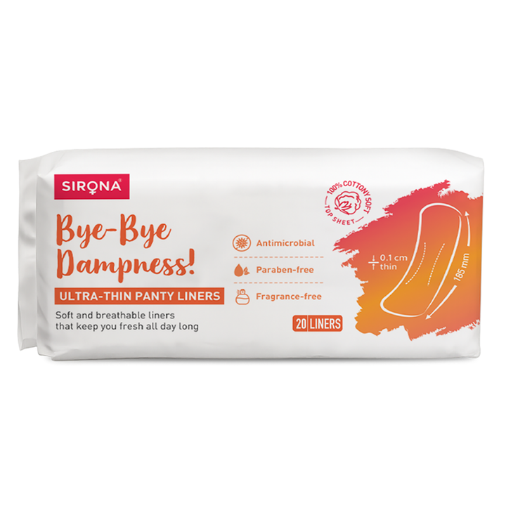Sirona Dry Comfort Panty Liners-  20 Liners