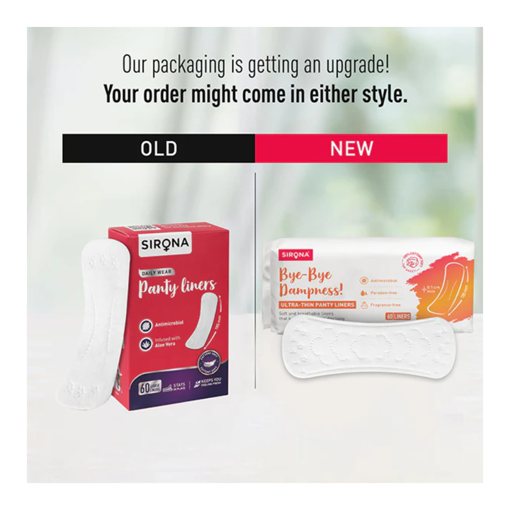 Sirona Dry Comfort Panty Liners-  20 Liners