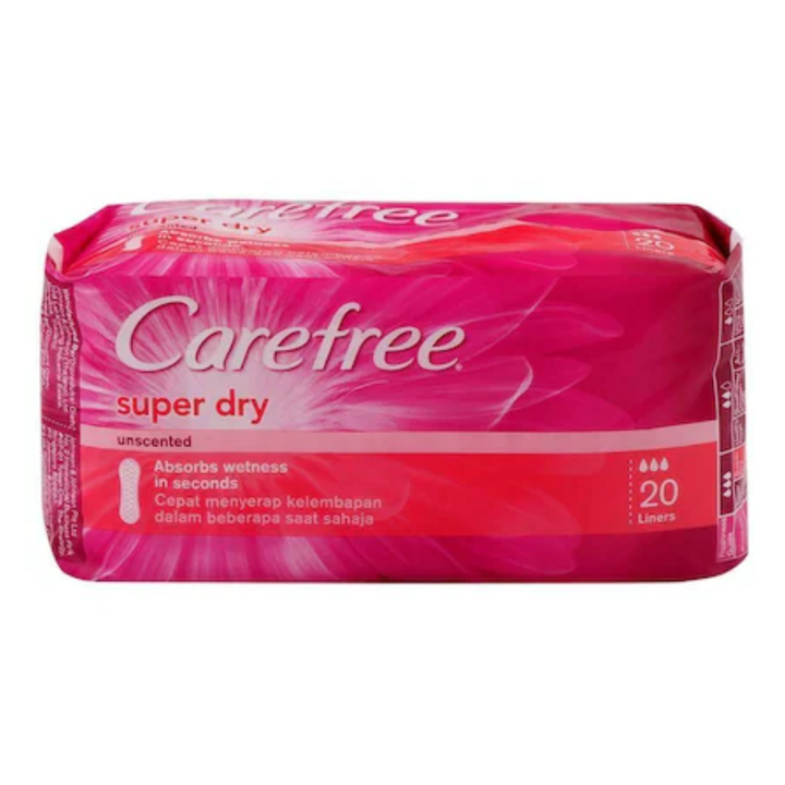 Carefree Super Dry Unscented Panty Liners 20 pcs