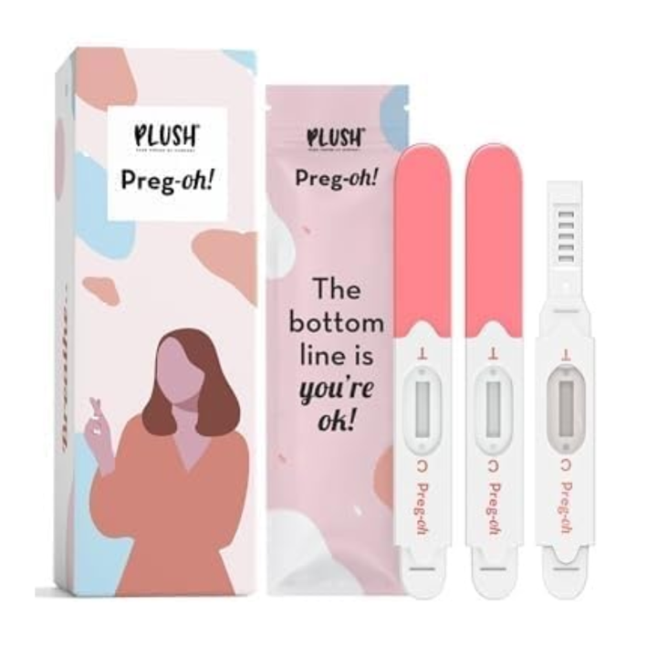 Plush Preg-Oh! Midstream Pregnancy Test Kit - Pack of 3