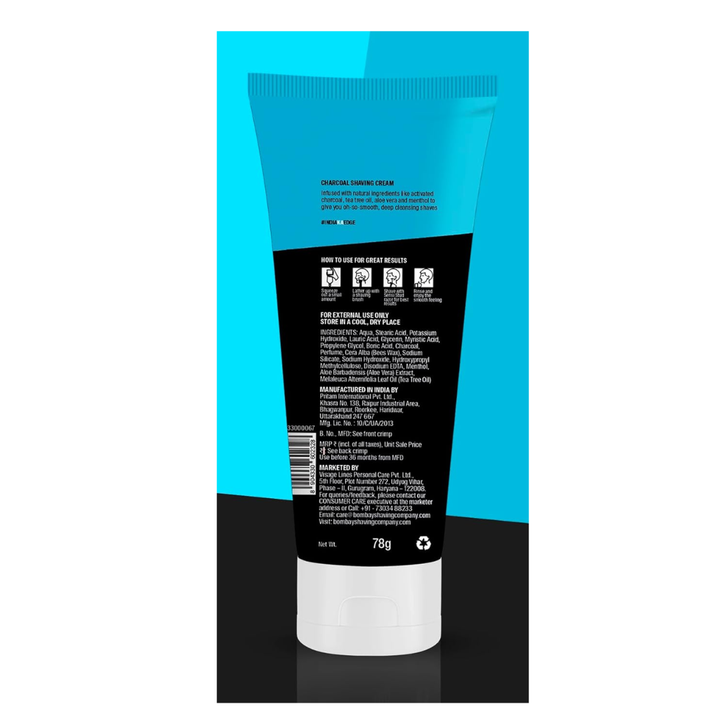 Bombay Shaving Company Charcoal Shaving Cream - 78gm