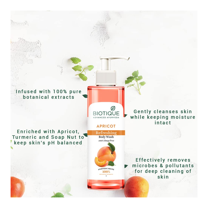 Biotique Apricot Refreshing Body Wash - 200ml