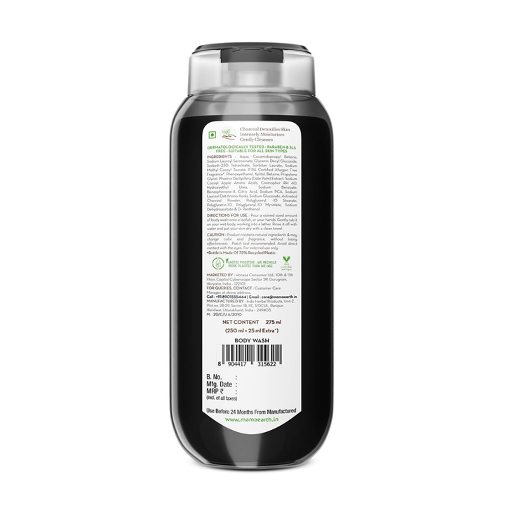 Mamaearth Charcoal Moisturizing Body Wash - 275ml