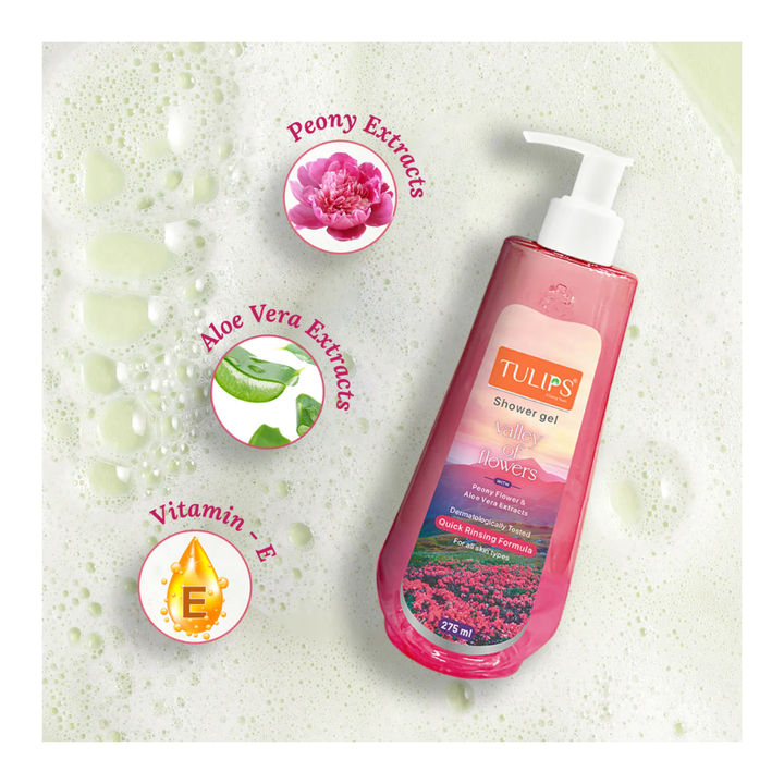 Tulips Valley Of Flowers Shower Gel - 275ml
