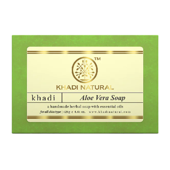 Khadi Natural Herbal Aloevera Soap - 125gm
