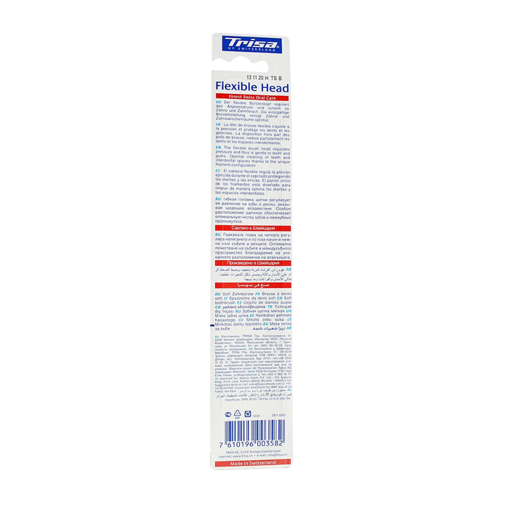 Trisa Tooth Brush Flexible Head Soft (681504) – 1 Piece