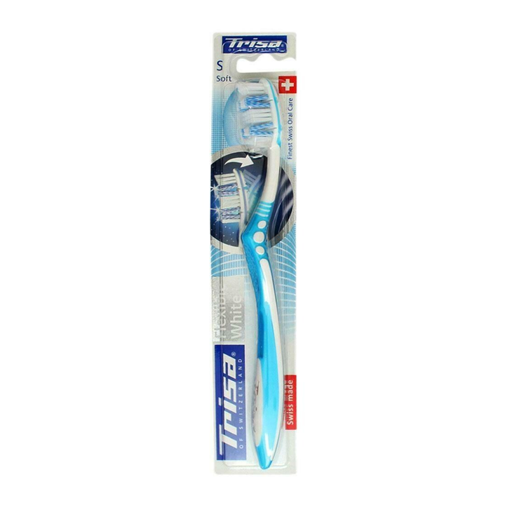 Trisa Tooth Brush Flexible White Soft (682209) – 1 Piece