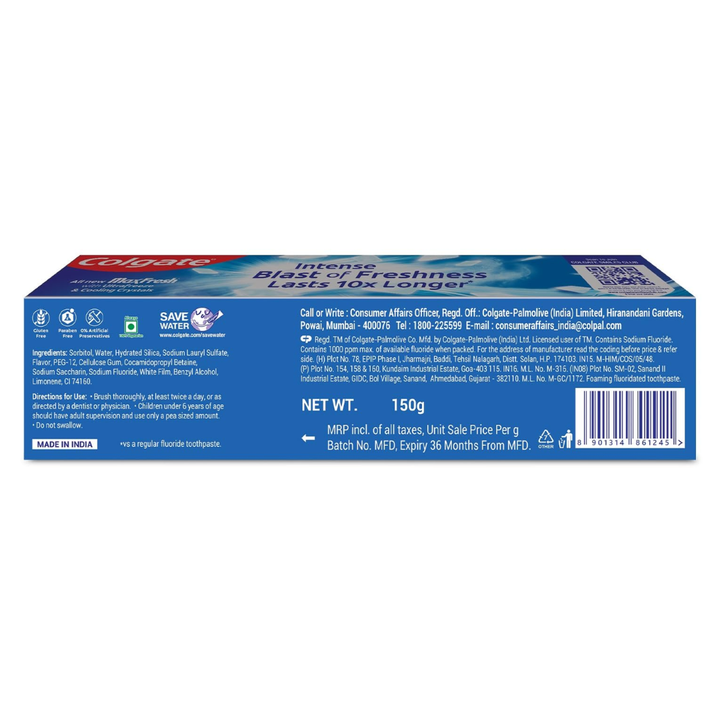 Colgate Tooth Paste Maxfresh Blue Gel - 150gm