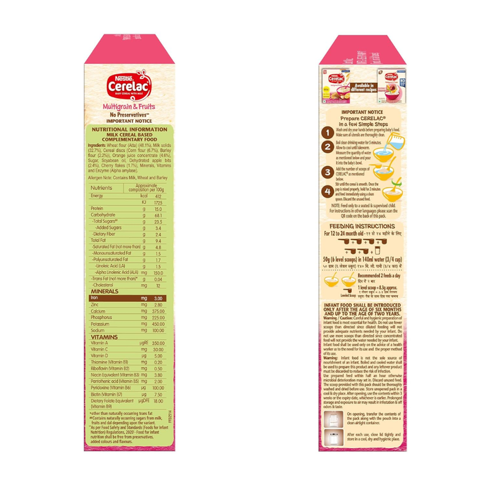Cerelac  Multi Grain & Fruit (Stage-4) - 300gm