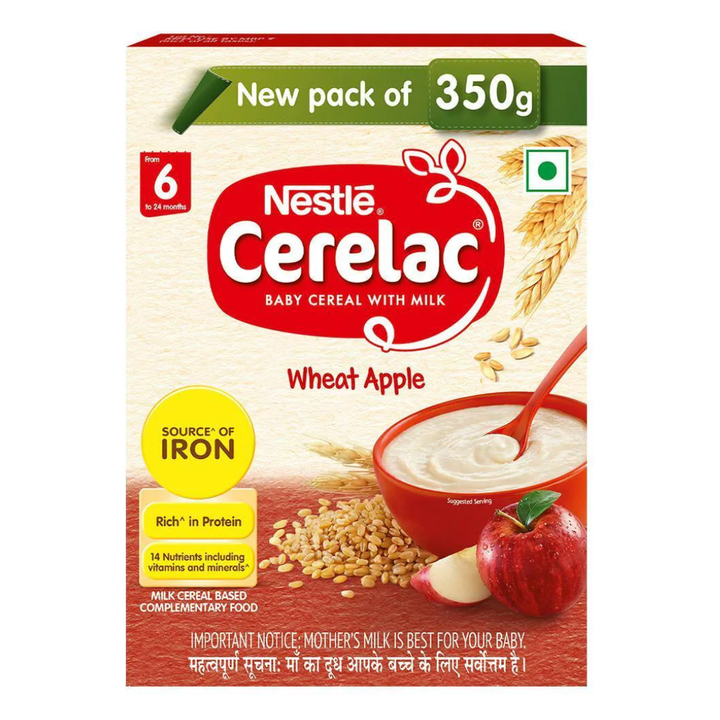 Cerelac Wheat Apple (Stage -1) - 350gm